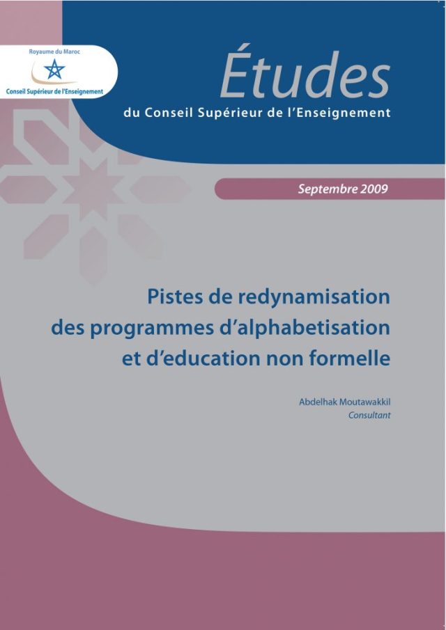 l’état de l’éducation non formelle l’état de l’éducation non formelle