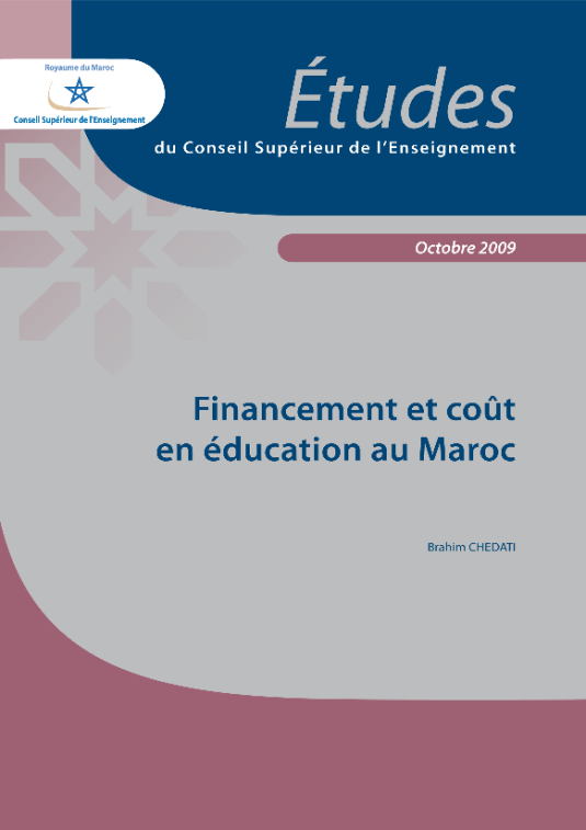 Financement et coût en éducation au Maroc